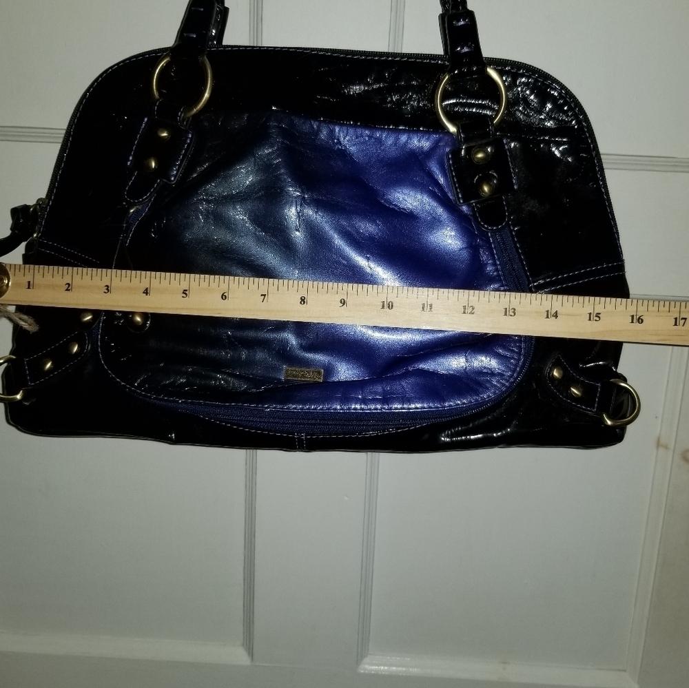 Point Zero Hand Bag Purse Shiny Metallic Colour - Picture 10 of 15